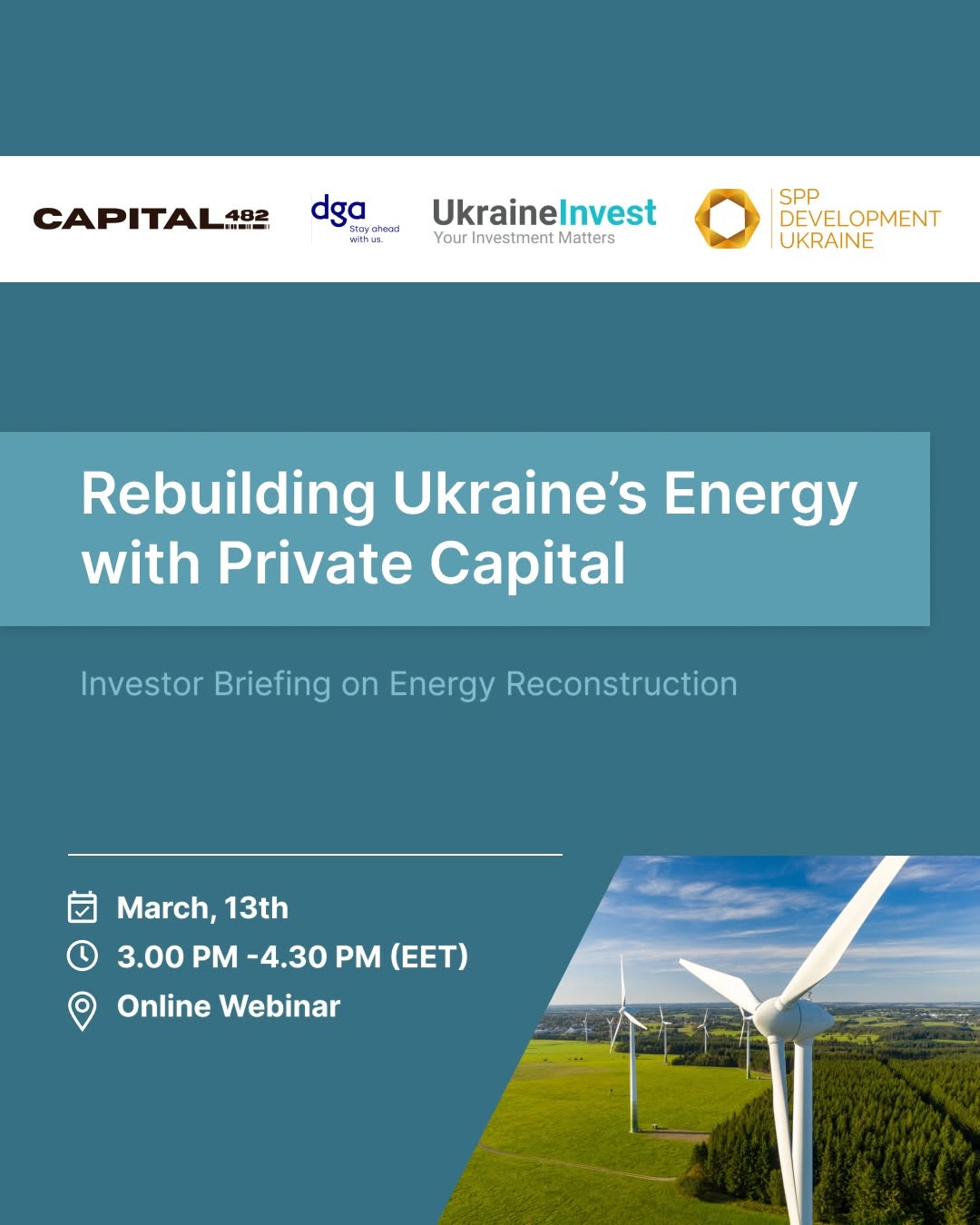 Вебінар CAPITAL4UA: SPP Development Ukraine про розвиток інвестицій в енергетичному секторі України