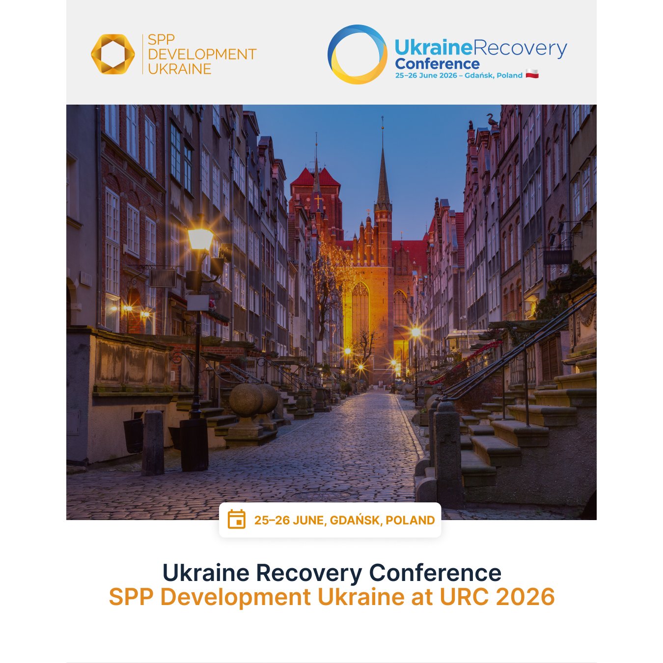 SPP Development Ukraine at URC 2026 in Gdańsk: advancing partnerships for Ukraine’s energy future