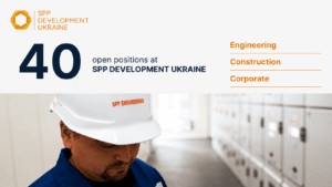 Careers at SPP Development Ukraine – 40 open positions in engineering, construction, and corporate teams.