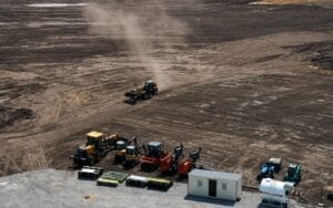 SPP Development Ukraine site preparation for a PV solar plant and gas engine generation unit in Kyiv Region